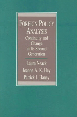 Cover of Foreign Policy Analysis