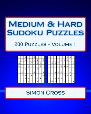 Book cover for Medium & Hard Sudoku Puzzles Volume 1