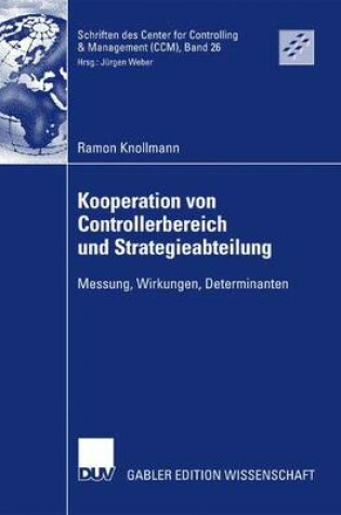 Cover of Kooperation von Controllerbereich und Strategieabteilung