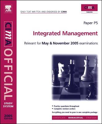 Book cover for CIMA Study System 05: Integrated Management