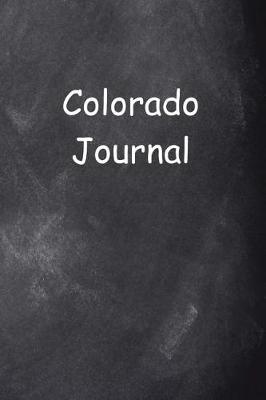 Book cover for Colorado Journal Chalkboard Design