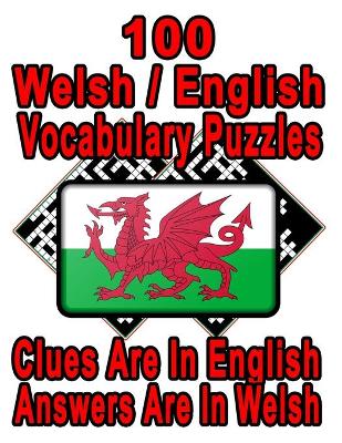 Book cover for 100 Welsh/English Vocabulary Puzzles