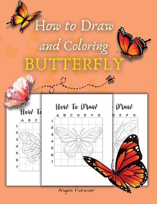 Book cover for How to Draw and Coloring Butterly
