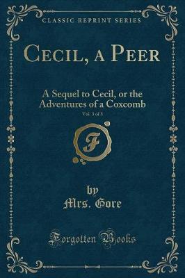 Book cover for Cecil, a Peer, Vol. 3 of 3