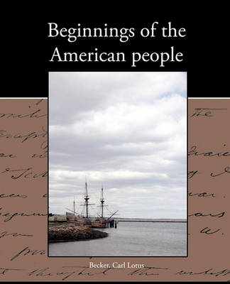 Book cover for Beginnings of the American people