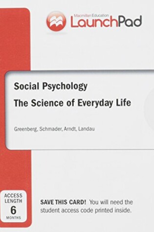 Cover of Launchpad for Greenberg's Social Psychology (Six Month Access)