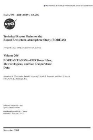 Cover of Boreas Tf-9 Ssa-Obs Tower Flux, Meteorological, and Soil Temperature Data