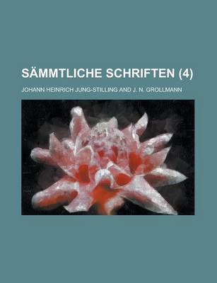 Book cover for Sammtliche Schriften (4)