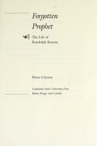 Cover of Forgotten Prophet