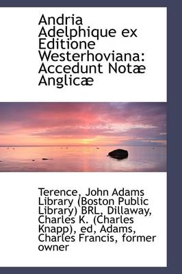 Book cover for Andria Adelphique Ex Editione Westerhoviana