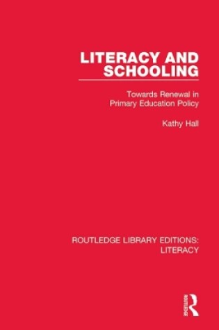 Cover of Literacy and Schooling