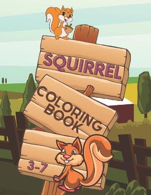 Book cover for squirrel coloring book