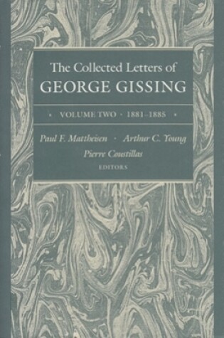 Cover of The Collected Letters of George Gissing Volume 2