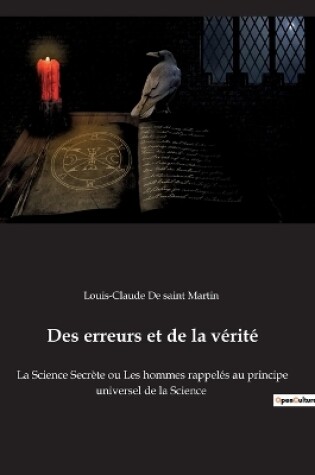 Cover of Des erreurs et de la vérité