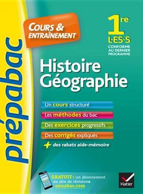 Book cover for Histoire-Geographie 1re L, Es, S - Prepabac Cours & Entrainement