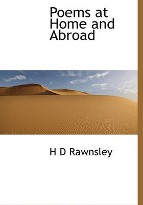 Book cover for Poems at Home and Abroad