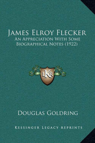 Cover of James Elroy Flecker