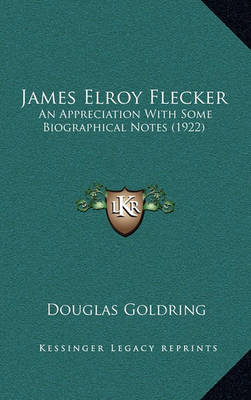 Book cover for James Elroy Flecker