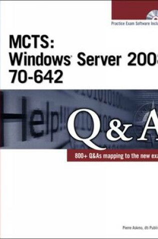 Cover of MCTS Windows Server 2008 70-642 Q&A