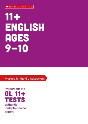 Book cover for 11+ English Practice and Test for the GL Assessment Ages 09-10