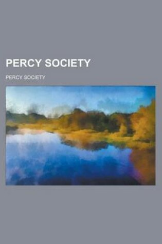 Cover of Percy Society Volume 30