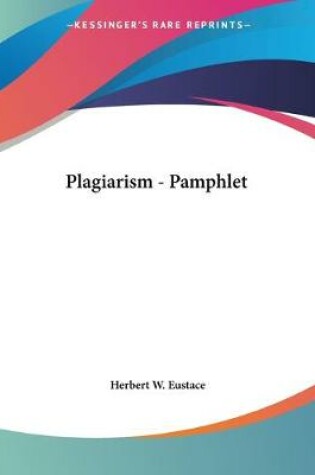Cover of Plagiarism - Pamphlet