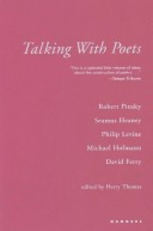 Cover of Talking with Poets