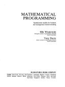 Book cover for Mathematical Programming