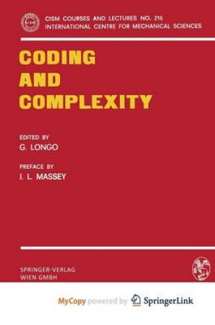 Cover of Coding and Complexity