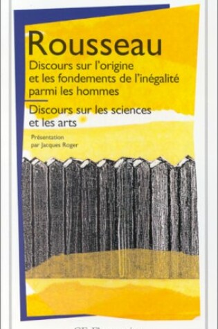 Cover of Discours sur...l'inegalite/Discours sur les sciences et les arts