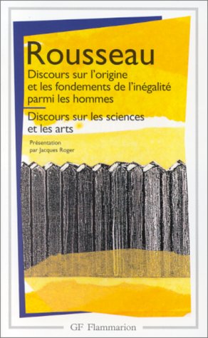 Book cover for Discours sur...l'inegalite/Discours sur les sciences et les arts