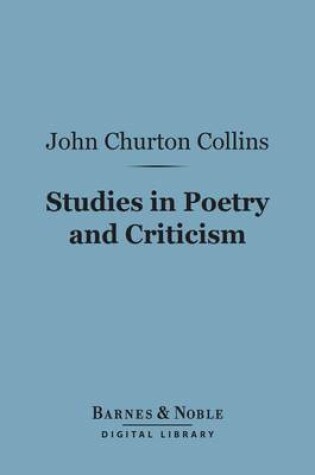 Cover of Studies in Poetry and Criticism (Barnes & Noble Digital Library)