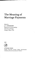 Book cover for The Meaning of Marriage Payments