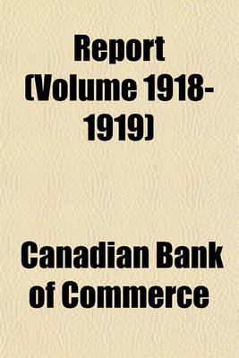 Book cover for Report (Volume 1918-1919)