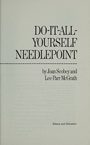 Cover of Do-It-Yourself Needlepoint