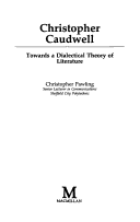 Book cover for Towards a Dialectical Theory of Literature