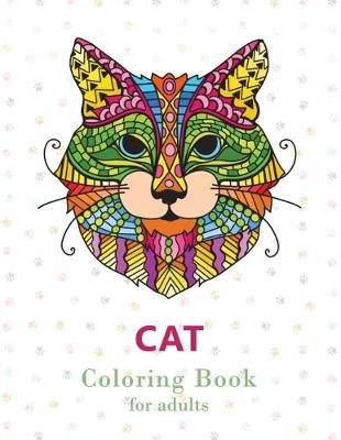 Book cover for Cat Coloring Book for Adults