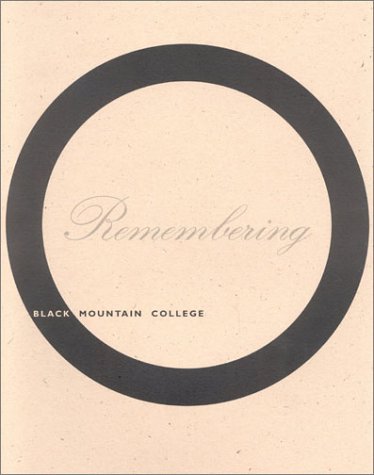 Book cover for Remembering Black Mountain College