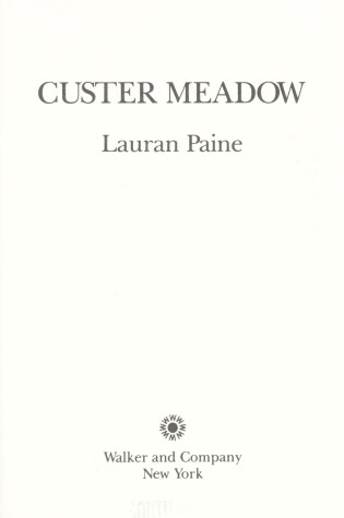 Cover of Custer Meadow