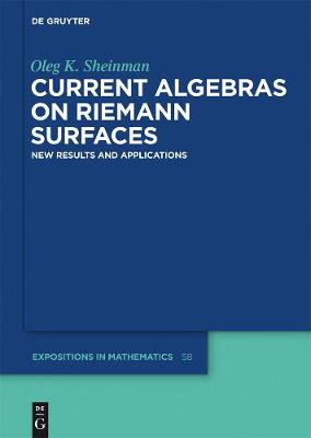 Book cover for Current Algebras on Riemann Surfaces