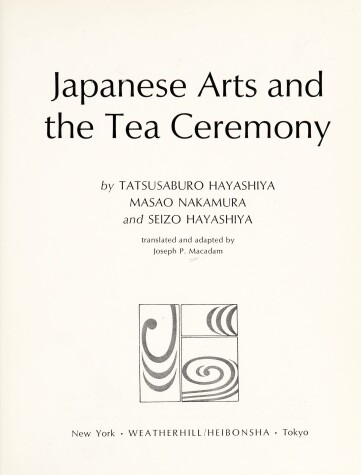 Book cover for Japanese Arts and the Tea Ceremony