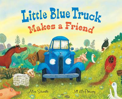 Book cover for Little Blue Truck Makes a Friend