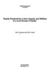 Book cover for Family Productivity, Labor Supply and Welfare in a Low-income Country