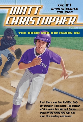 Book cover for The Home Run Kid Races On
