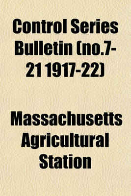 Book cover for Control Series Bulletin (No.7-21 1917-22)