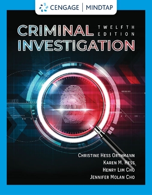 Book cover for Mindtap for Hess/Hess Orthmann/Cho/Molan's Criminal Investigation, 1 Term Printed Access Card