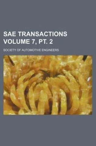 Cover of Sae Transactions Volume 7, PT. 2