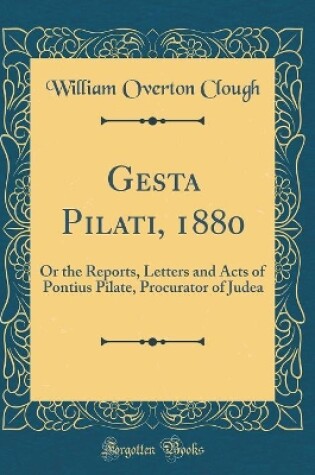 Cover of Gesta Pilati, 1880
