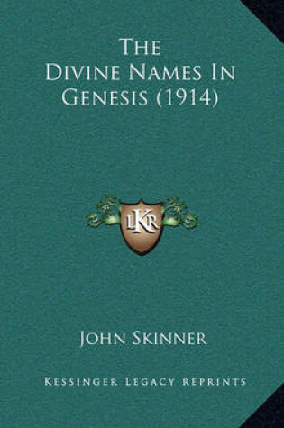 Cover of The Divine Names in Genesis (1914)