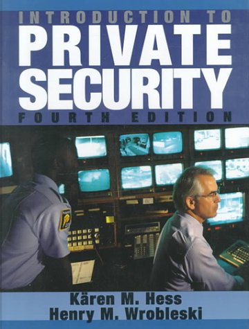 Book cover for Introduction to Private Security